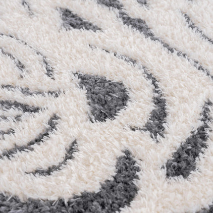 Zane Charcoal Tibetan Tiger Area Rug Rugs TriadCommerceInc