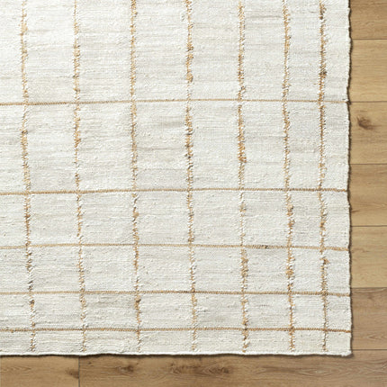 Zared Checkered Jute Area Rug Rugs TriadCommerceInc