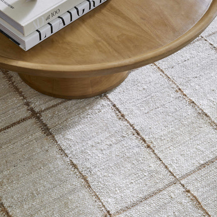 Zared Checkered Jute Area Rug Rugs TriadCommerceInc