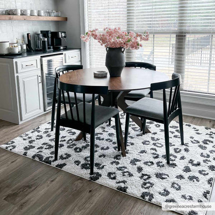 Zhen Black Spots Leopard Rug - Clearance Rugs TriadCommerceInc