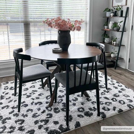 Zhen Black Spots Leopard Rug - Clearance Rugs TriadCommerceInc