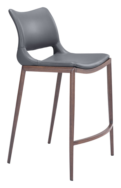 Ace Counter Stool (Set of 2) Dark Gray & Walnut Counter Stools TriadCommerceInc Default Title  