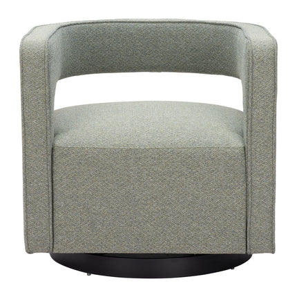 Turku Swivel Chair Sage Green Chairs TriadCommerceInc   