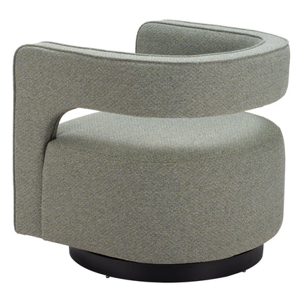 Turku Swivel Chair Sage Green Chairs TriadCommerceInc   
