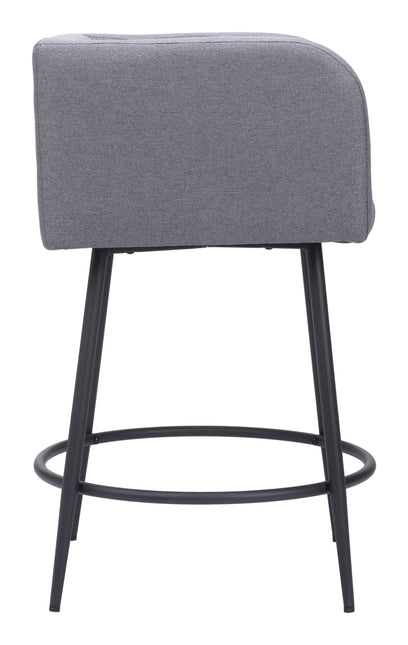 Horbat Counter Stool (Set of 2) Gray Counter Stools TriadCommerceInc   