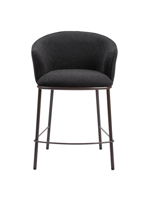 Essen Counter Stool Black & Bronze Counter Stools TriadCommerceInc   