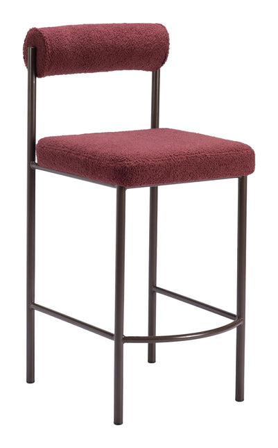 Livorno Counter Stool (Set of 2) Red & Bronze Counter Stools TriadCommerceInc Default Title  