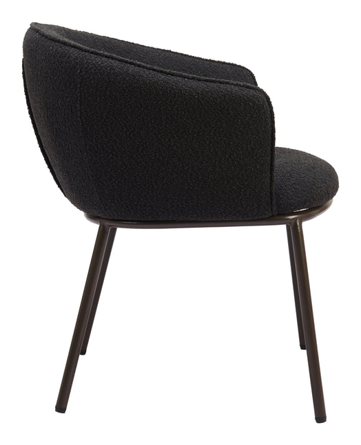 Essen Dining Chair Black & Bronze Chairs TriadCommerceInc   