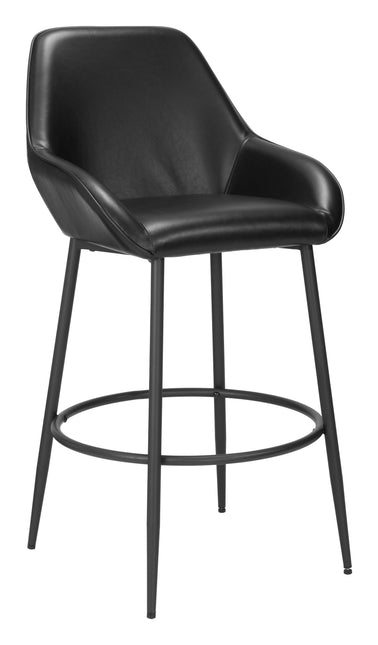 Vila Barstool (Set of 2) Black Barstools TriadCommerceInc Default Title  
