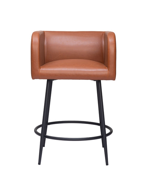 Horbat Counter Stool (Set of 2) Brown Counter Stools TriadCommerceInc   