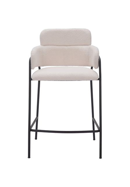 Marcel Counter Stool (Set of 2) Cream Counter Stools TriadCommerceInc   