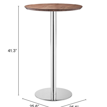 Bergen Bar Table Walnut Tables TriadCommerceInc   