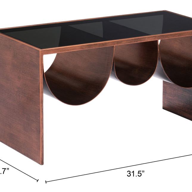 Aveiro Coffee Table Copper & Black Coffee Tables TriadCommerceInc   