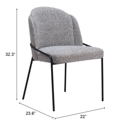 Jambi Dining Chair (Set of 2) Black & White Chairs TriadCommerceInc   