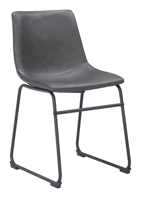 Smart Dining Chair (Set of 2) Charcoal Chairs TriadCommerceInc Default Title  