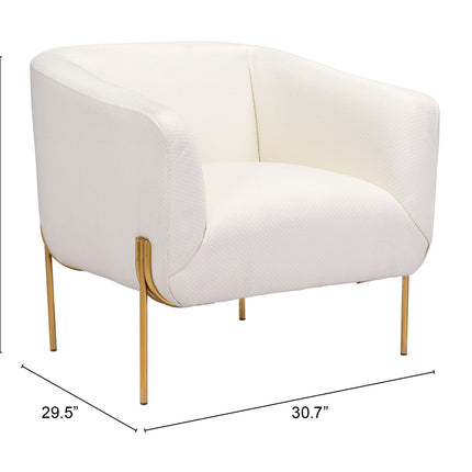 Micaela Armchair Ivory Seating TriadCommerceInc   
