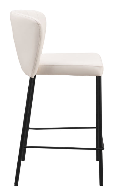 Linz Counter Stool (Set of 2) Cream Counter Stools TriadCommerceInc   