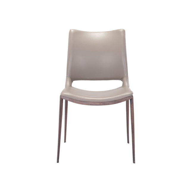 Ace Dining Chair (Set of 2) Brown & Walnut Chairs TriadCommerceInc   