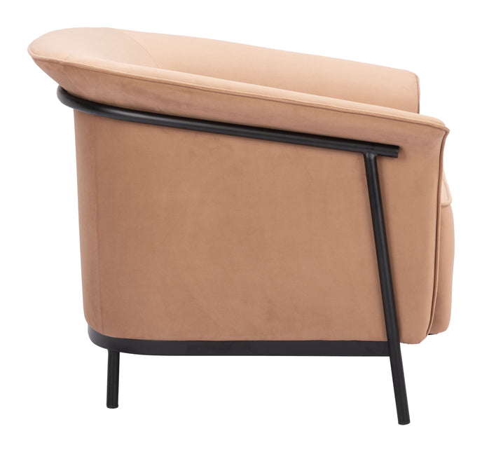 Burry Accent Chair Tan Chairs TriadCommerceInc