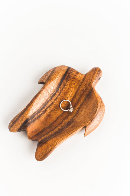 Acacia Wood Turtle Dish Tableware TriadCommerceInc   