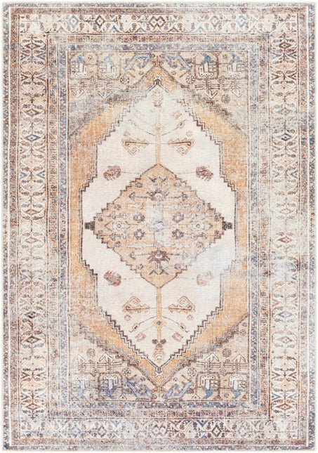 Arncliffe Vintage Flat Pile Washable Rug Rugs TriadCommerceInc 5'3" x 7'3" Rectangle