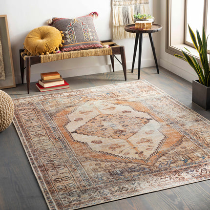 Arncliffe Vintage Flat Pile Washable Rug Rugs TriadCommerceInc
