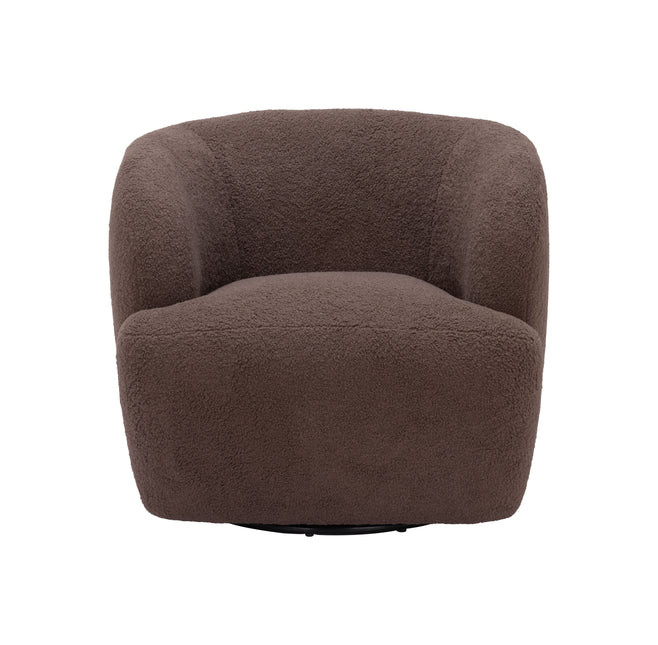 Govan Swivel Chair Brown Chairs TriadCommerceInc   
