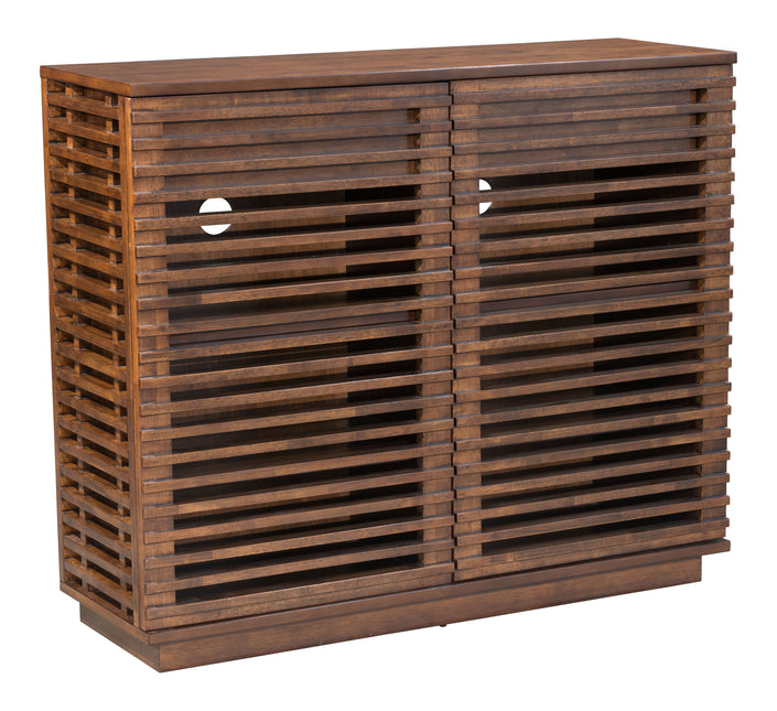 Linea Cabinet Walnut Storage TriadCommerceInc Default Title  