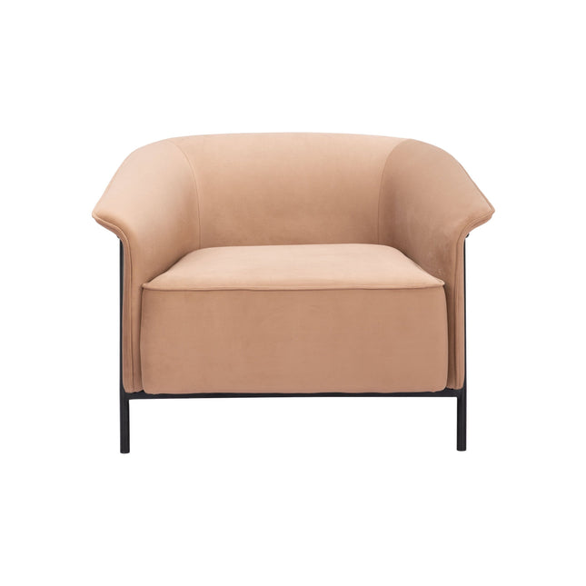 Burry Accent Chair Tan Chairs TriadCommerceInc   