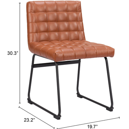 Pago Dining Chair (Set of 2) Brown Chairs TriadCommerceInc   
