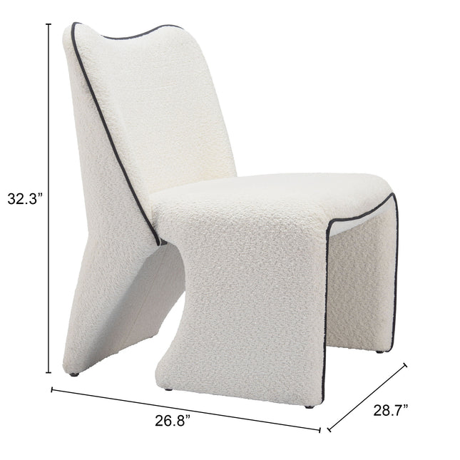 Novo Accent Chair Ivory Chairs TriadCommerceInc   
