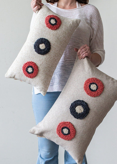 AfriScandi Circles Throw Pillow Pillows TriadCommerceInc Small Lumbar Cover ONLY