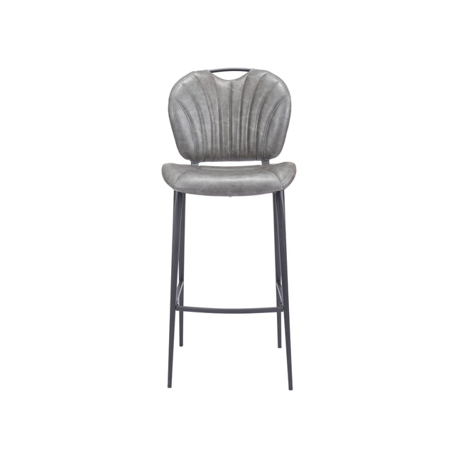 Terrence Barstool Vintage Gray Barstools TriadCommerceInc   
