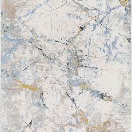 Ajamu Cream Marble Rug Washable - Clearance Rugs TriadCommerceInc