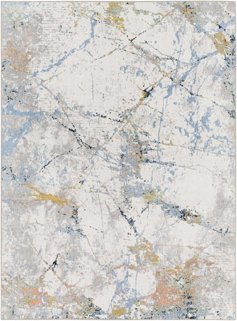 Ajamu Cream Marble Rug Washable - Clearance Rugs TriadCommerceInc