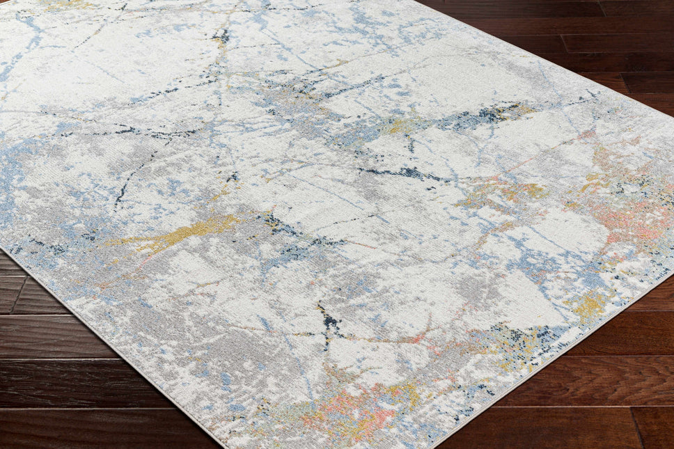 Ajamu Cream Marble Rug Washable - Clearance Rugs TriadCommerceInc * 5'3" x 7' Rectangle