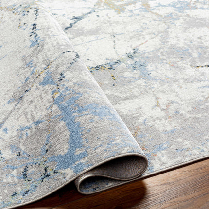 Ajamu Cream Marble Rug Washable - Clearance Rugs TriadCommerceInc