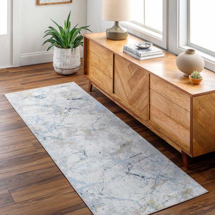 Ajamu Cream Marble Rug Washable - Clearance Rugs TriadCommerceInc