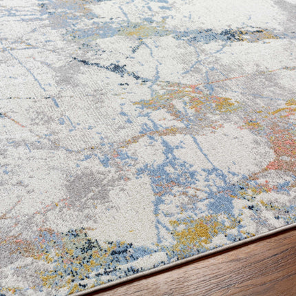Ajamu Cream Marble Rug Washable - Clearance Rugs TriadCommerceInc