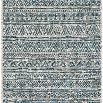 Novato Aqua All Over Pattern Performance Rug Rugs TriadCommerceInc