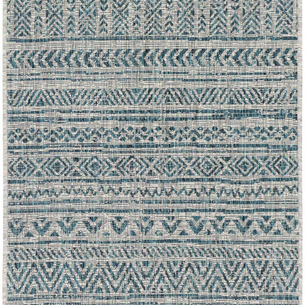 Novato Aqua All Over Pattern Performance Rug Rugs TriadCommerceInc 2'7" x 10' Runner