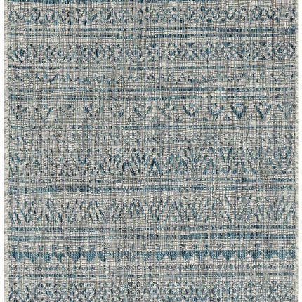 Novato Aqua All Over Pattern Performance Rug Rugs TriadCommerceInc