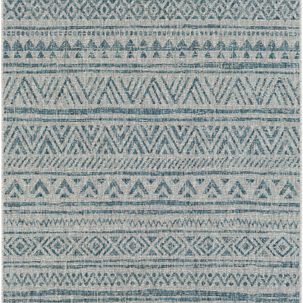 Novato Aqua All Over Pattern Performance Rug Rugs TriadCommerceInc 5'3" x 7'7" Rectangle