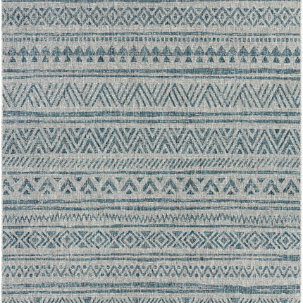 Novato Aqua All Over Pattern Performance Rug Rugs TriadCommerceInc 7'10" x 10'2" Rectangle