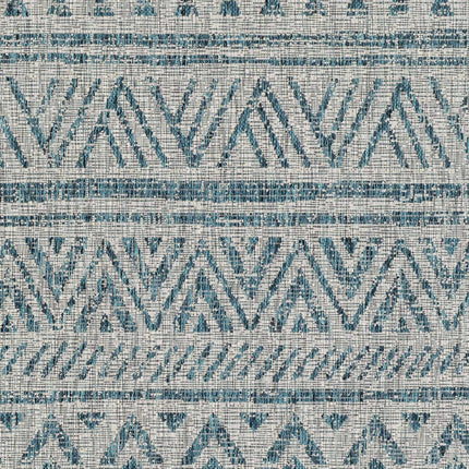Novato Aqua All Over Pattern Performance Rug Rugs TriadCommerceInc