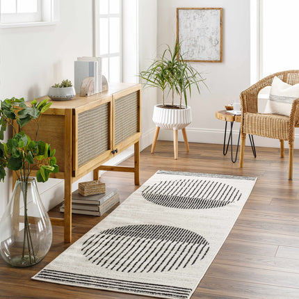 Angus Black&White Geometric Area Rug Rugs TriadCommerceInc
