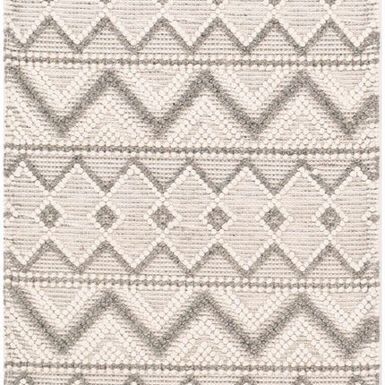 Whittington Gray&Cream Wool Rug - Clearance Rugs TriadCommerceInc 2'6" x 8' Runner