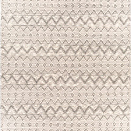 Whittington Gray&Cream Wool Rug - Clearance Rugs TriadCommerceInc 8' x 10' Rectangle