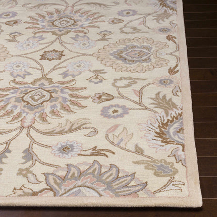 Conesus Hand Tufted Ivory 1109 Wool Rug Rugs TriadCommerceInc