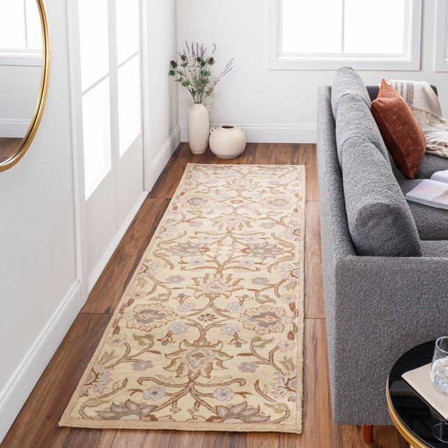 Conesus Hand Tufted Ivory 1109 Wool Rug Rugs TriadCommerceInc